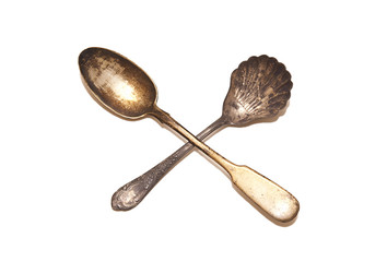 Old  metal  spoons