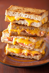 grilled cheese and bacon sandwich