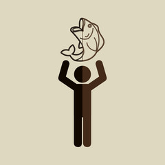 fishing icon design 