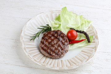 Grilled burger cutlet