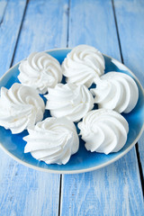 beautiful mirengue on wooden surface