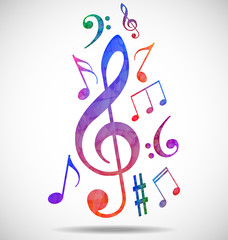 Colorful music background