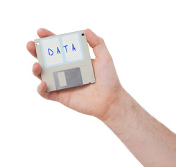 Floppy disk, data storage support