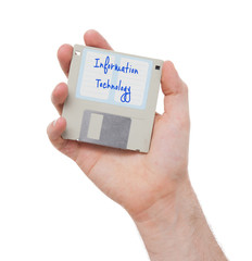 Floppy disk, data storage support