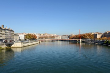 Fototapeta na wymiar River of Lyon