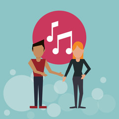 Social media graphic design, vector illustration