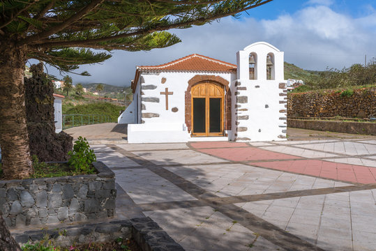 The Hermitage of the Holy Virgin of health, Ermita Virgen de la Salud in the small town Arure on La Gomera. The village is situated in the highlands of the island. Near the Valle Gran Rey