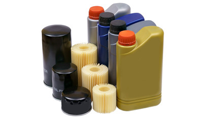 Engine oil and oil filter car