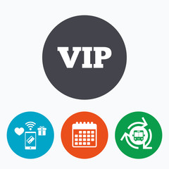 Vip sign icon. Membership symbol.