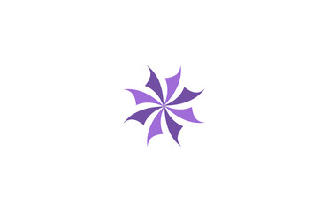 Obraz premium star flower vector logo