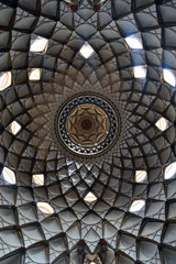 Cupola with small ventilation holes in Iranian Bazaar 