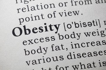 Obraz premium definition of obesity