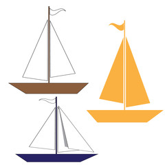 Ships yachts icon