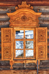 Old wooden window