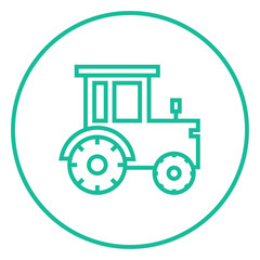Tractor line icon.