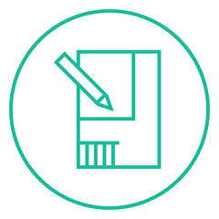 Layout of the house line icon.