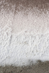 Salt crystals in a salt farm
