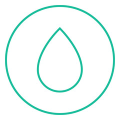 Water drop line icon.