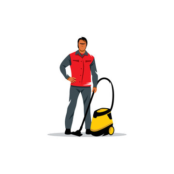 Cleaning service. Vector Illustration.