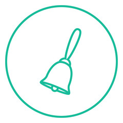 School bell line icon.