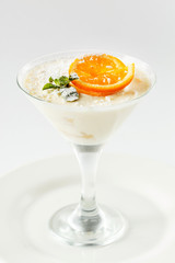 tiramisu with orange cream