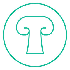 Mushroom line icon.