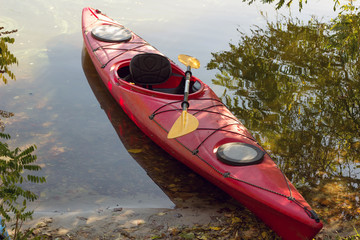 Kayak in open water.