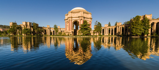 Sunrise Panorama of Palace of Fine Arts, San Francisco