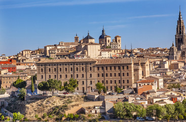 Fototapeta na wymiar Cathedral Churches Medieval City Toledo Spain