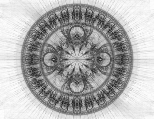 Abstract fractal illustration for creative design