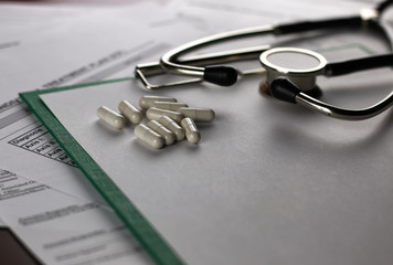 prescription recipe cardiologist stethoscope