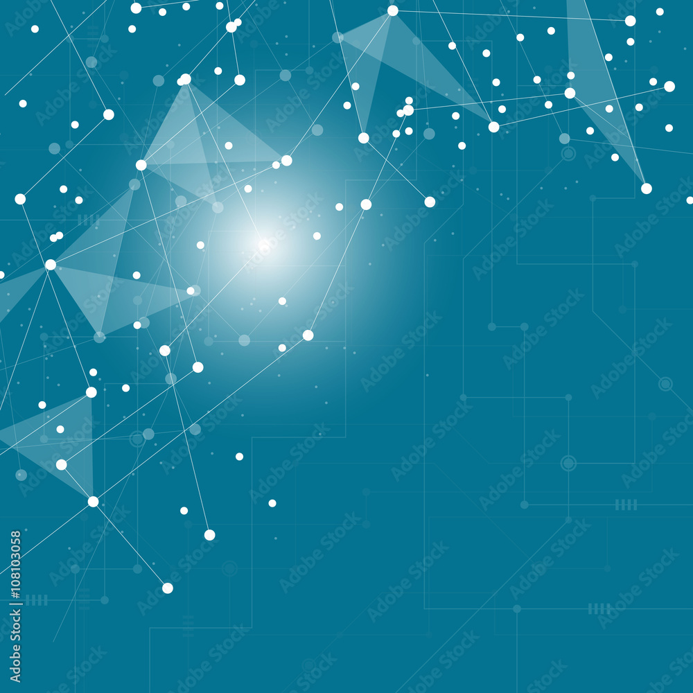Poster point and curve constructed the sphere wireframe