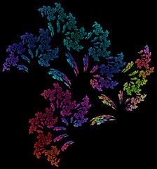Obraz na płótnie Canvas Abstract fractal illustration for creative design