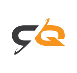 CQ initial logo with double swoosh
