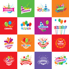 Fototapeta premium Carnival vector logo