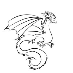 Stylized image of Dragon