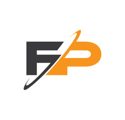 FP initial logo with double swoosh