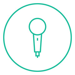 Microphone line icon.