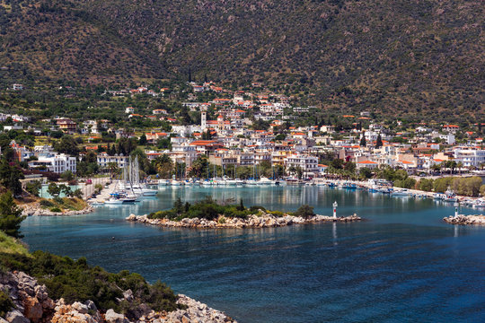 Methana port in Attica, Greece
