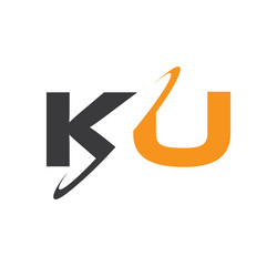 KU initial logo with double swoosh