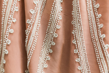 flower colored fabric waves background