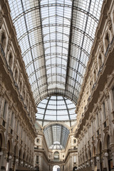 La galleria Vittorio Emanuele II di Milano.