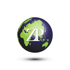 Obraz premium innitial letter globe logo vector