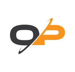 OP initial logo with double swoosh
