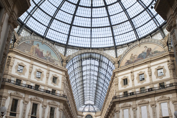 La galleria Vittorio Emanuele II di Milano.