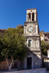 Church belltower in Lagadia, Greece