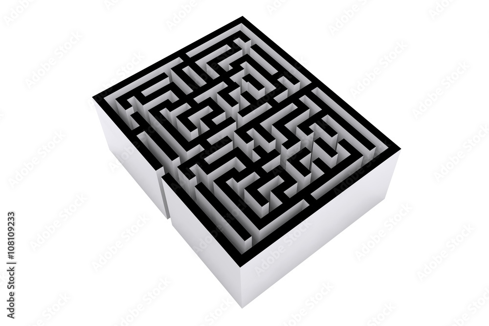 Poster composite image of maze