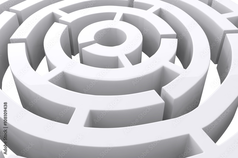 Poster composite image of circle maze