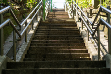 Obraz premium Steep steps in a village