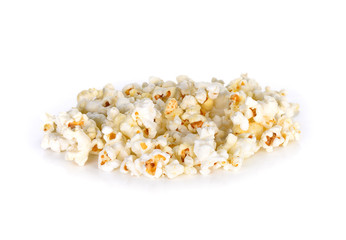 Pop corn Salt  on white background